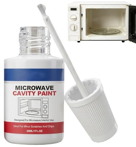 Pintura Blanca Para Microondas Por Dentro, Pintura Para Cavidades De Microondas, 30 ML Retoque Reparación Cavidad De Microondass - Recubrimiento Cocina Comercial, Restaurante, Hogar O Apartamento