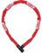 ABUS Kettenschloss Steel-O-Chain 4804K – Fahrradschloss aus Spezialstahl – ABUS-Sicherheitslevel 4 – 75 cm – Rot