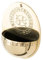Weihwasserbecken Fische Messing 7,5 x 10 cm Gold, Handarbeit, Rechteckig, Erwachsener, Basin, Wasserbecken