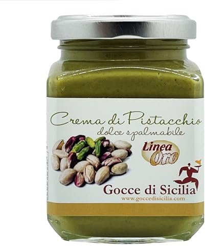 Gocce di Sicilia - Crema di pistacchio dolce 40% Linea Oro - 190 g
