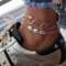 Jovono Bohême Plage chaine de cheville Vague de coquille bracelets pied bijoux pour femmes et filles