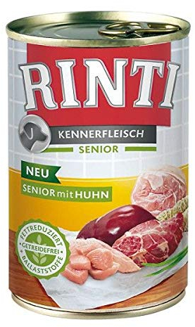 Rinti Kennerfleisch Senior Huhn 400g - Sie erhalten 12 Packung/en; Packungsinhalt 0,4 kg