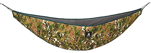 OneTigris Hideout Hängematte Underquilt Isomatten Underblanket für Hängematten Unterdecke Wärmeschutz Ultraleicht für Outdoor Wandern Camping 280x120cm(Camo)