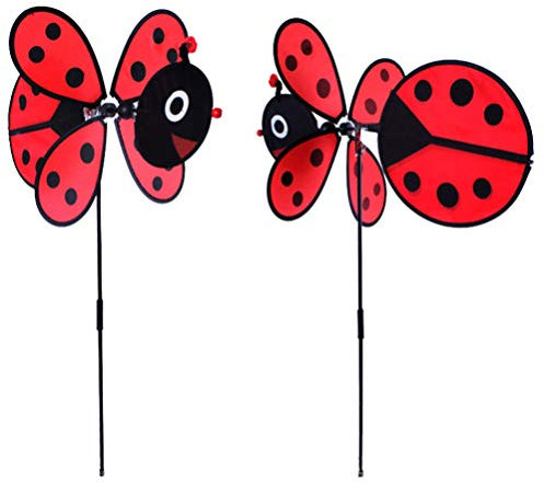 Cabilock 2 Pièces Moulin à Vent Animal Spinners à Moulinet pour Enfants Moulinets à Gazon Moulins à Vent De Jardin Girouettes à Fleurs Moulinet à Gazon Tout-Petit Métal Plastique Pendaison