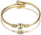 AURSTORE Armband mit Kabel, 20 cm, aus Edelstahl 316L, Initialen-Armband, Buchstabe A-Z, für Damen, Mädchen, goldfarben (H), One Size, Edelstahl