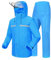 M GYEJIAQU Combinaison de Pluie Imperméable et Réfléchissante Pantalon de Pluie Extérieur Homme/Femme Blouson Léger Veste de Randonnée（S, Bleu）