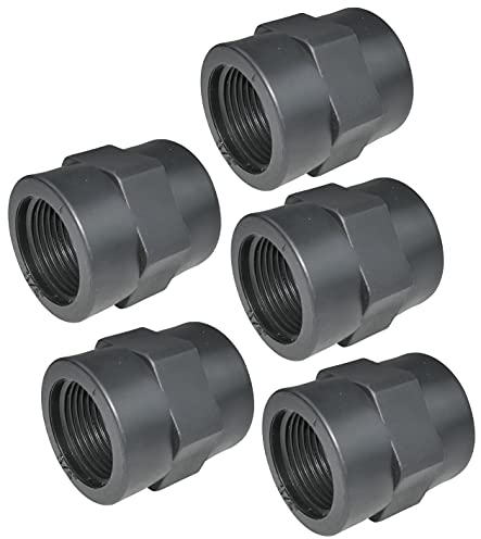 AERZETIX - C52029 - Satz von 5 Druck gewindemuffen 3/4'' weiblich/weiblich zum einschrauben aus kunststoff PN 10 bar - druckverschraubung zum einschrauben