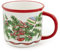 Boston International Kaffeetasse aus Keramik, 340 ml, Weihnachtsglocken