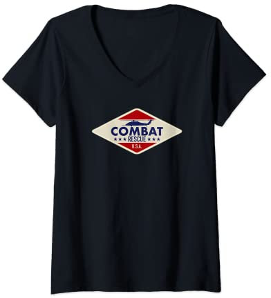 Damen Kampf Rettung T-Shirt mit V-Ausschnitt