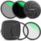 NEEWER 62mm 5-in-1 Magnetic Lens Filter Kit, Includes Neutral Density ND1000+MCUV+CPL+Adapter Ring+Filter Cap with 42-Layer Coating/Ultra Slim/Scratch Resistant HD Optical Glass&Water-Resistant Pouch