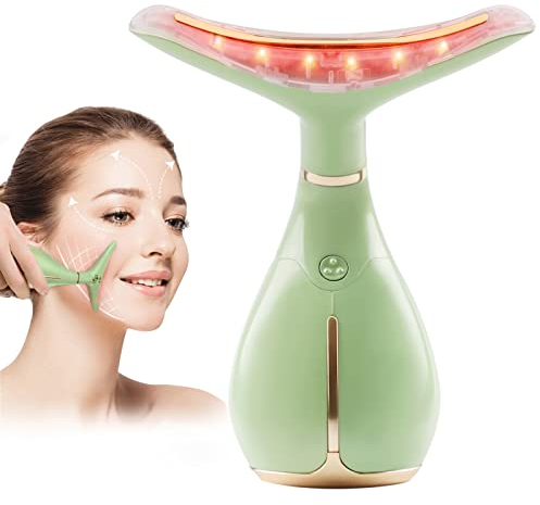 Ms.W Gesichts Massagegerät Elektrisches Gesichtsstraffungsgerät, Gesichtsmassagegerät Gegen Falten Ultraschallgerät für Zuhause, Ultraschall Gesicht Gerät Massage, 3 Modi Anti Falten Gesichtsmassage