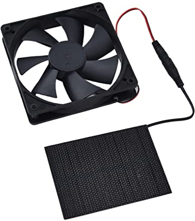 Ventilador de Panel Solar, Kit de Ventilador de Escape Profesional con Energía Solar para Gallineros, Invernaderos, Cobertizos, Casas de Mascotas, 3 W, 6 V, Mini Ventilador