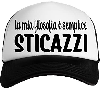 Luxogo La Mia Filosofia. Semplice Sticazzi Frase Vero Italiano Jungen Mädchen Kappe Baseball Snapback Boys Girls Cap