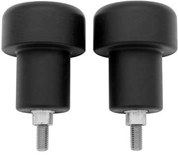 Ronyme 2 Stück Motorrad Sturzpad Crash Protector Guards für ZX6R ZX9R, Schwarz
