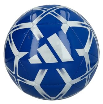 adidas Uni Starlancer Club Soocer Ball, Blau/Weiß, 4