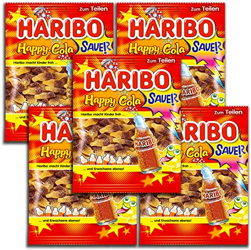 5 er Pack Haribo Happy-Cola sauer 5 x 175g