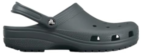 Crocs Unisex-Adult Classic Clog, Clogs for Women and Men, Black, 12 Women/10 Men