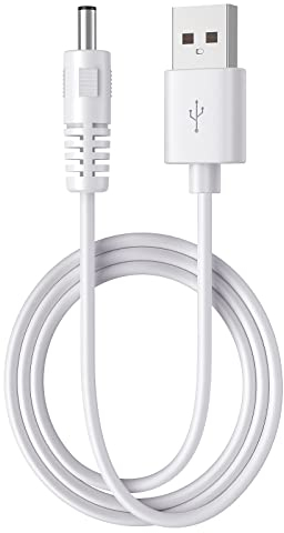 Bitvae Ersatz-Ladekabel, passend für D2/R1/R2/S2 elektrische Zahnbürste, C2/C5/C6 Wasser Zahnseide, USB-DC-Ladekabel, Weiß