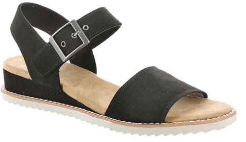 Skechers Damen 114147 Desert Kiss Serendipitous, Black Microfiber, 41 EU