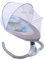 Baby Schaukelstuhl Baby Prahler für 0-12months 3-12KG, Eingebauter 12-Musik-MP3-Player, Elektrische Babyschaukel mit Musik,Faltbar, abnehmbar und waschbar (Blau)