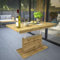designimpex DC-1 Couchtisch ausziehbar höhenverstellbar 126/168cm in Eiche Wotan modern vielseitig Wohnzimmertisch Esstisch Beistelltisch Sofatisch platzsparend hochwertig Wohnzimmer Coffee Table