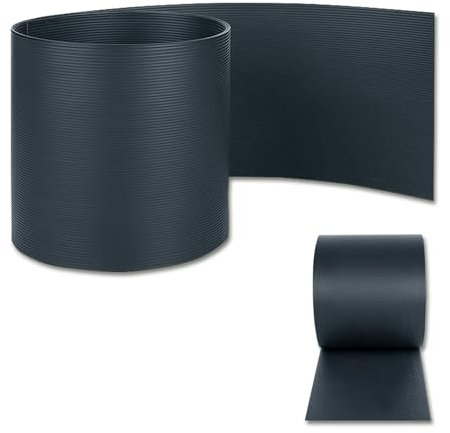 XINZI Garten Sichtschutz Zaun 250x19cm Hart PVC Doppelstabmattenzaun Dekorative Sichtschutzstreifen Zäune Gartensichtschutz für Patio Balkon Hof Doppelstabmatten (100m, Anthrazit)
