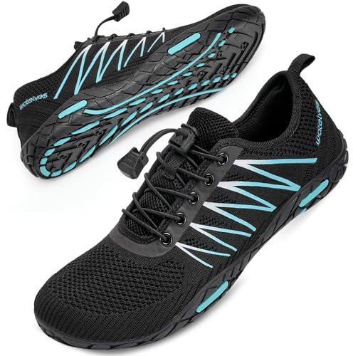 Mabove Strandschuhe Wasserschuhe Herren Schnell Trocknen Surfschuhe Schwimmschuhe Aquaschuhe Badeschuhe Barfussschuhe(Schwarz 361,47 EU)