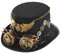 Unletters Steampunk-Hut, Steampunk-Hut, Zeitreisende, Halloween-Party, Steampunk-Hut, für Herren, mit Brille, Steampunk-Zubehör, Steampunk-Hut