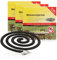 com-four® 30x Antimücken-Spiralen mit Ständer - Rauchkreisel gegen Mücken, Moskitos und andere Insekten ideal für Balkon, Terrasse, Garten und Camping - Mückenschutz (30 Stück - Spirale schwarz)