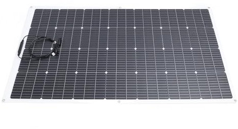 Monokristallines Solarpanel-Ladegerät für Camping-Wohnmobile, Wasserdichtes Solarpanel-Ladegerät mit IP65-Anschlussdose, Eva-Material, 30°-Biegung, für Auto, Wohnmobil, Boot