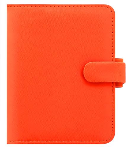 Filofax Pocket Saffiano Terminplaner, leuchtendes Orange