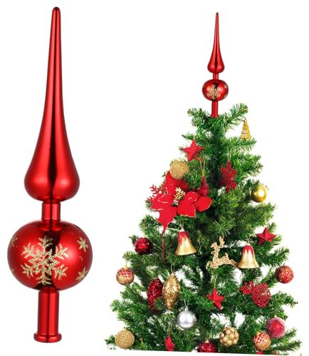 OFFSCH 2pcs Christmas Tree Topper Angel Vintage Plastic Xmas Tree Ornament Festive Decorations for Holiday