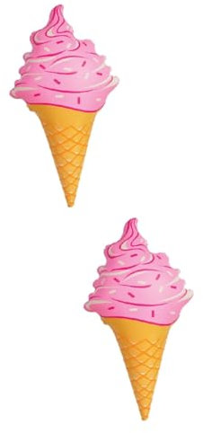 Alasum 2stücke Eiscreme-förmiges Aufblasbares Poolspielzeug Aus PVC Für Strand Und Schwimmbad Leicht Zu Inflationieren Lagern Für Frauen Und Mädchen
