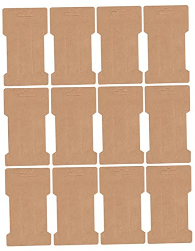 HOODANCOS 200stücke Kraftpapier Haarklammer Display Karten Mit Vorgefertigten Löchern Für Haarspangen Haarschleifen Haarbänder Und Zubehör Praktischer Halter Für Schmuck Präsentation Und Org