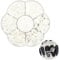 Giantree Flatback Half Round Pearls, Mixed Size Half Pearls Beads Nail Gems Rhinestone, ABS Plastic Beads for Manicure Face Art DIY Crafts Jewelry (White)