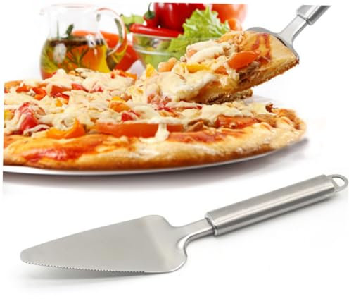 IMIKEYA Pizza- Kuchen Tortenspatel-Server Pizza-Server Tortenheber Spachtel Backschaufel Pizzaspatel Pasteten Backspatel Besteck Silver