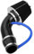 LJDMNHUJA Filtro Aspirazione dell'Aria Fredda per BMW 1 Series E87 2004-2007,Fredda da 76 mm Filtro dell'Aria Kit Tubo di Induzione in Alluminio Ricambi Auto,C-Black