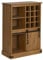 vidaXL Weinschrank Halden mit Weinregalen und Schiebetür Kiefer, Weinregal, Schrank, Vitrine, Sideboard mit Weinregal, Aufbewahrungsschrank, Schrank