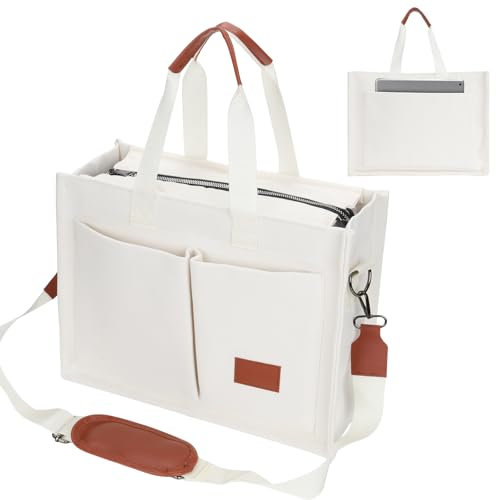 HIBAOJUN Tote Bag,Arbeitstasche Damen, Handtasche Damen, Shopper Tasche Groß, Umhängetasche, 15.6 Zoll Laptop Canvas Tasche,Geschenk für Frauen.