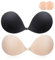 MINIYA 2025 Push Up Sticky Bra, 2 Pack Reusable Adhesive Invisible Backless Strapless Bra, Nude+black, C