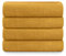 Blumtal Premium Frottier Handtücher Set 4 teilig 100% Baumwolle - Oeko-TEX zertifiziertes Towel 4X (50x100 cm) - Ultra saugstarkes Frottier Handtücher Set waschbar °60 - Towel - Handtuch Gelb