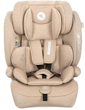Lorelli Auto Kindersitz 9-36kg Adventure i-Size 76-150 cm, mitwachsender Autositz für Kinder, Babysitz, Autokindersitz, Einstellbare Kopfstütze, 5-Punkt-Sicherheitsgurt (Hellbeige)