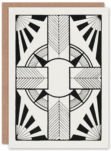 Artery8 Samuel J De Mesquita Art Card Ornament With Circle and Cross