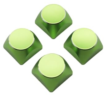 Asyduey 4Pcs Aluminum Alloy Metal Keyboard Cap Aluminum Alloy Metal Keycaps Color Mechanical Keyboard Universal Personality Rainbow Gradient Keycap Metal Keycaps for Mechanical Gaming Keyboard B