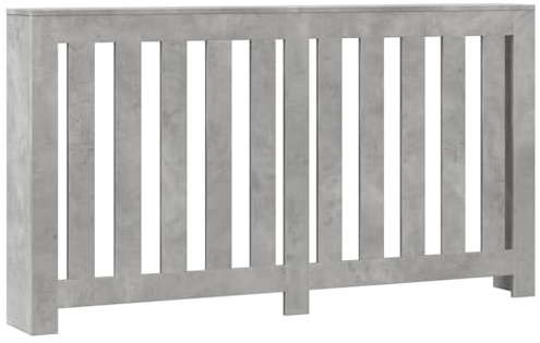 vidaXL Radiator Cover Concrete Grey 149 x 20 x 82 cm Engineered Wood