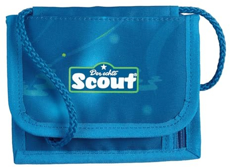 Undercover Scout Brustbeutel Deep Sea, Reißverschluss-Fach, Klarsichtfach und Schlüsselring, 13,5x11x1 cm, Blau