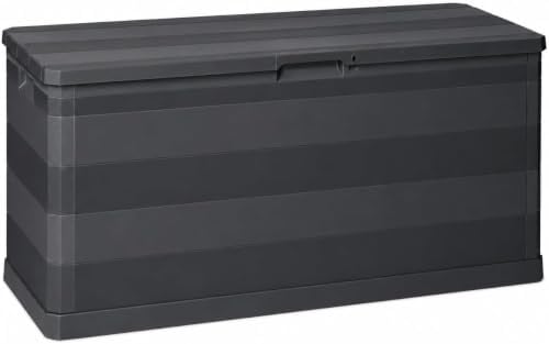 Koll Living Gartenbox Kora 280 Liter | Aufbewahrungsbox mit viel Platz für Sitzauflagen, Gartengeräte oder Kinderspielzeug | 117 x 45 x 56 cm | UV- und witterungsbeständig |100% Wasserdicht