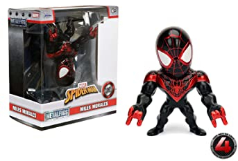 Marvel Spider-Man Miles Morales Spider-Man - Metalfigs 10cm Sammelfigur 97959 detailgetreue Gestaltung, aus hochwertigem Diecast-Metall, verpackt in edler Fensterbox