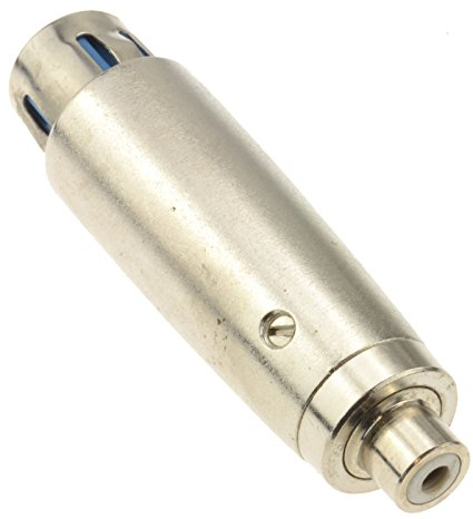 XLR 3 Broches Femelle vers RCA Cinch Mono Femelle Bi Directional Adaptateur