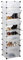 Relaxdays Schuhregal 10 Ebenen, Schuhschrank groß, Steckregal platzsparend, Regal DIY, HBT 176 x 49 x 37 cm, transparent